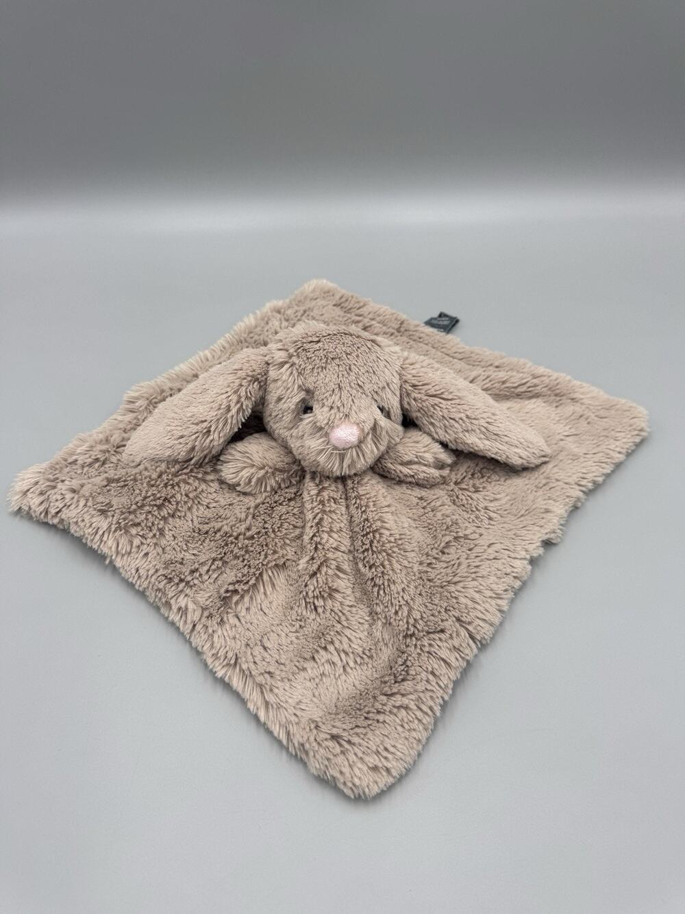 Brown Bunny Rabbit Baby Lovey Plush Baby Security Blanket BB